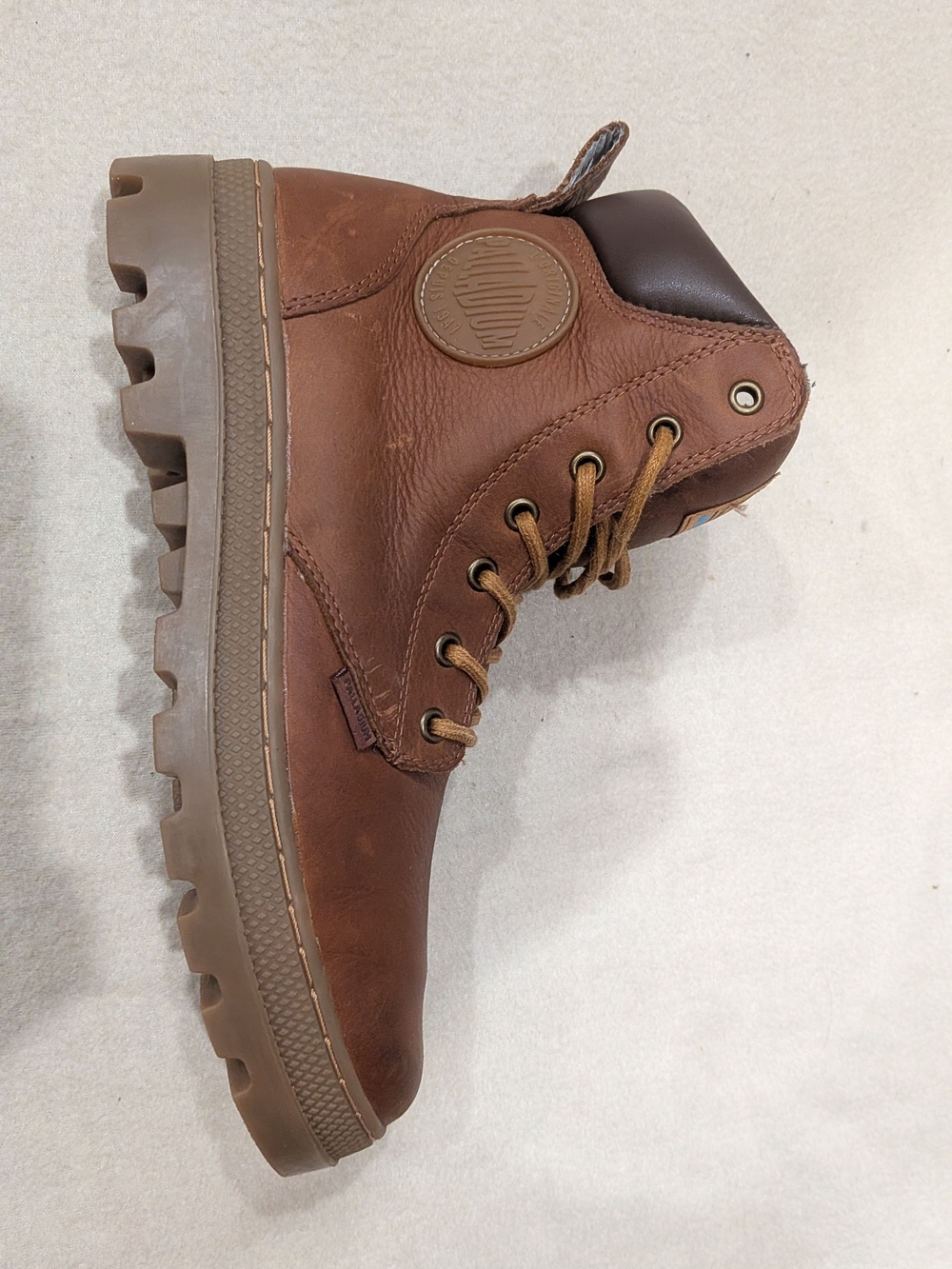 Palladium Men’s Brown Leather Lace-Up Boots - Picture 11 of 12